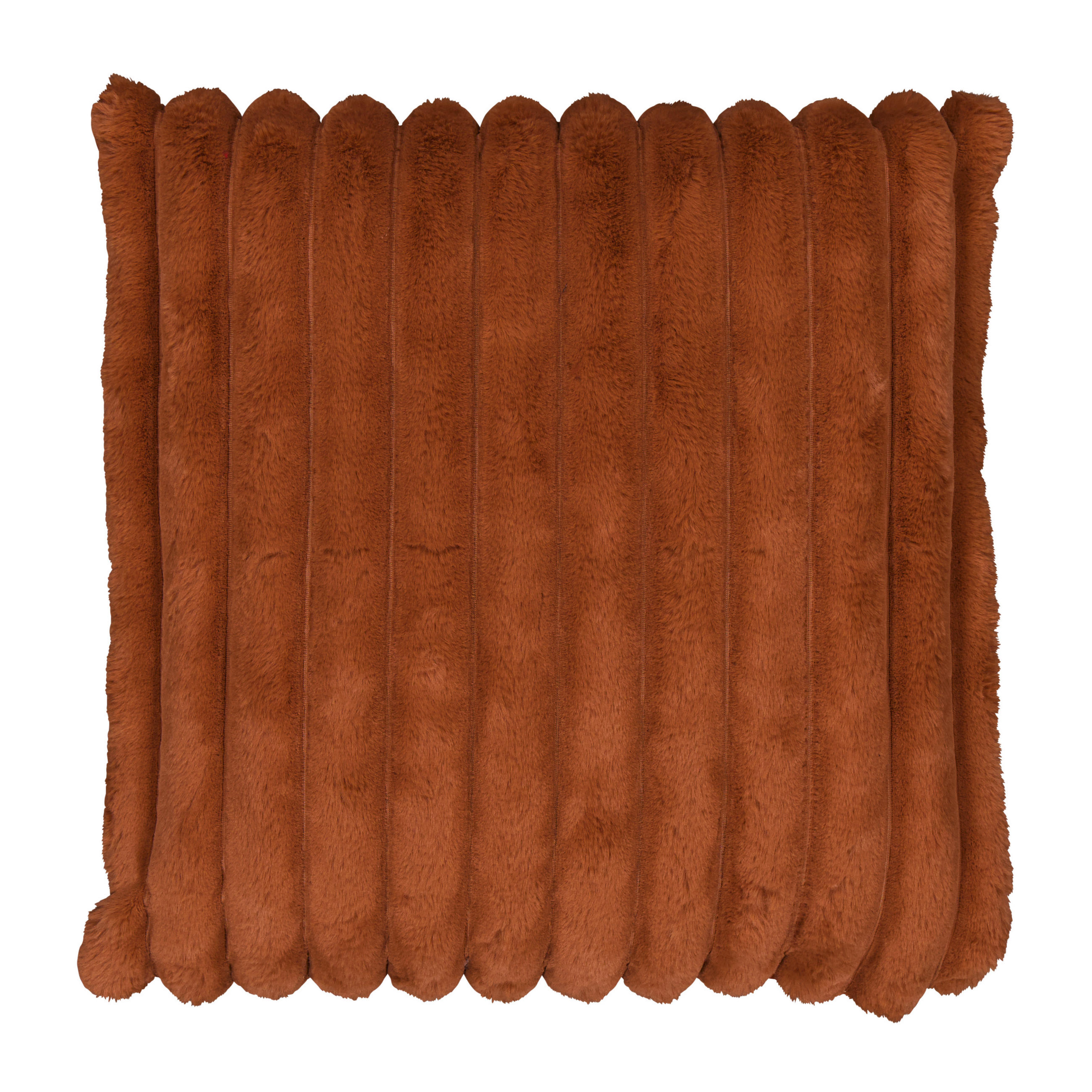 PÄLSKUDDE   45/8/45 cm  - rostfärgad, Basics, textil (45/8/45cm)