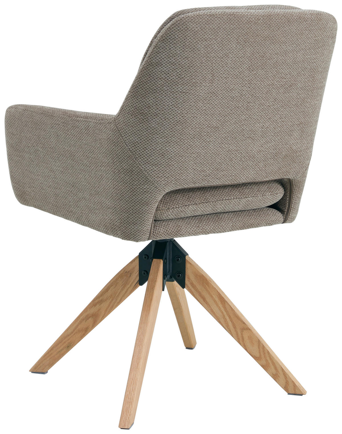 ARMLEHNSTUHL in Holz, Metall, Textil Braun  - Braun/Naturfarben, KONVENTIONELL, Holz/Textil (59/89/65cm) - Livetastic