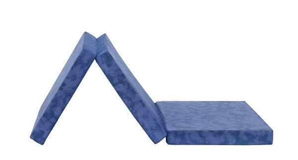 Faltmatratze Billy 80x190 cm 80/190 cm, Höhe ca.: 9 cm, H2 = mittel,  - Blau, Textil (80/190cm) - Primatex