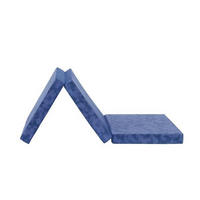 Faltmatratze Billy 80x190 cm 80/190 cm, Höhe ca.: 9 cm, H2 = mittel,  - Blau, Textil (80/190cm) - Primatex