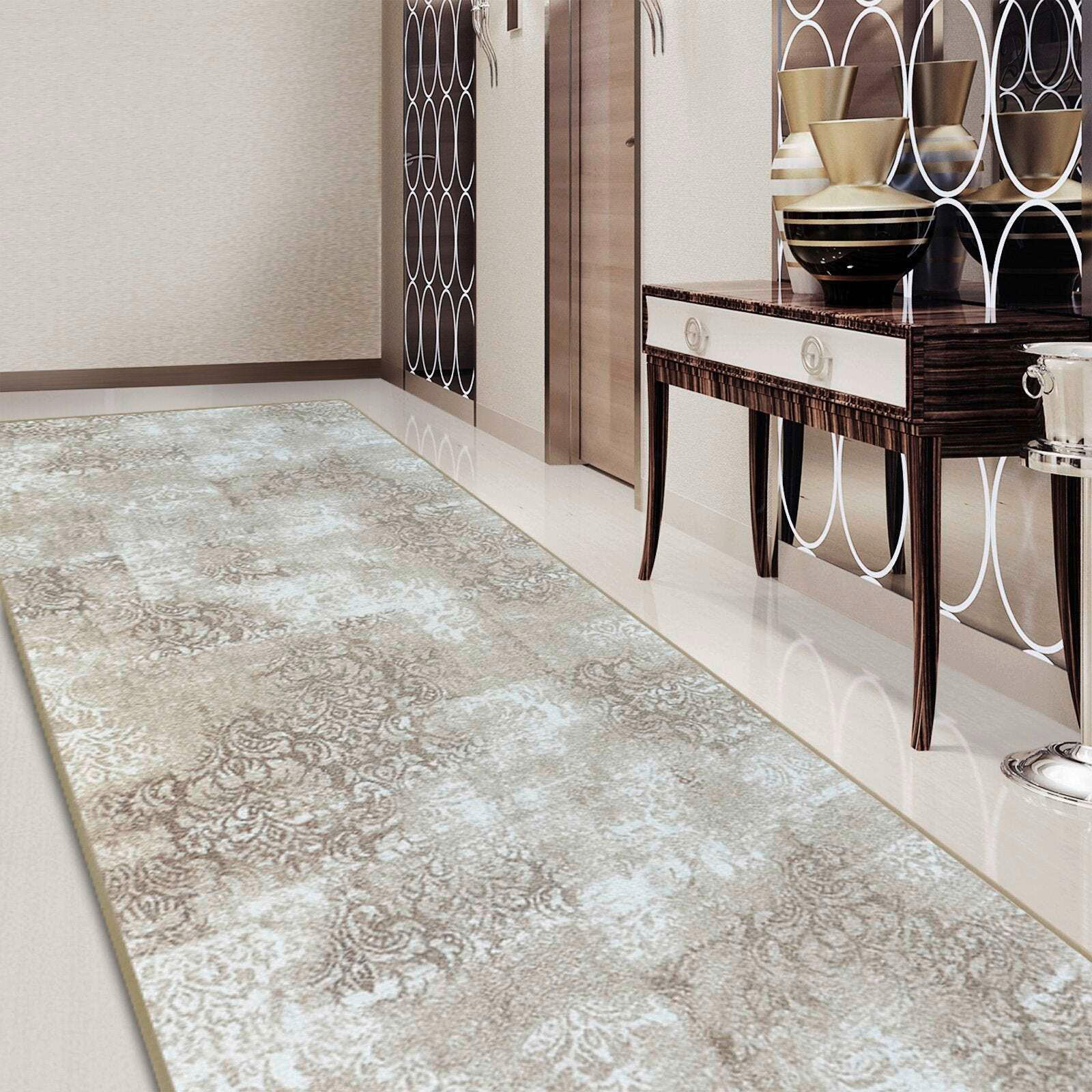 LÄUFER 80/700 cm Davoli  - Weiß, Design, Kunststoff/Textil (80/700cm) - Novel