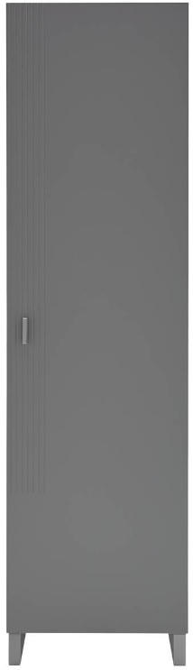 Dieter Knoll Garderobenschrank Grau 52x192x36 cm