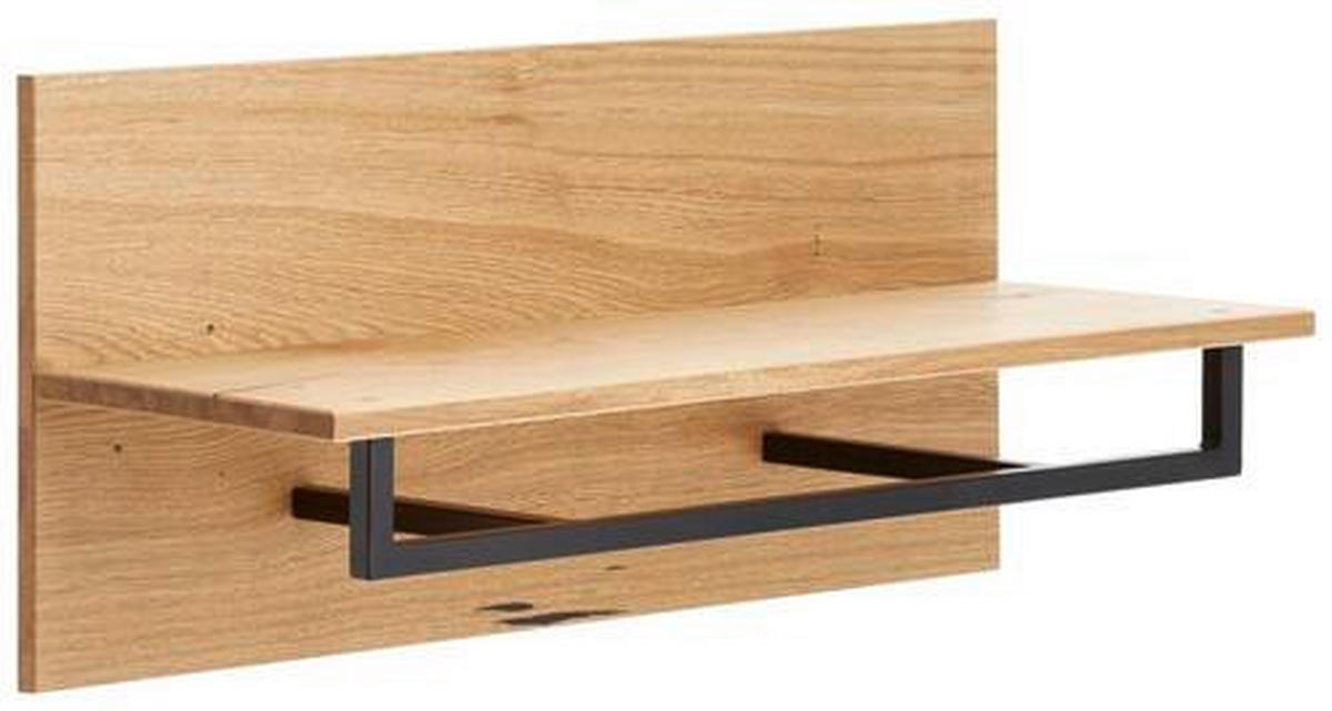 GARDEROBE 5-teilig  in 190/202/38 cm  - Eichefarben/Anthrazit, Natur, Holz/Textil (190/202/38cm) - Linea Natura