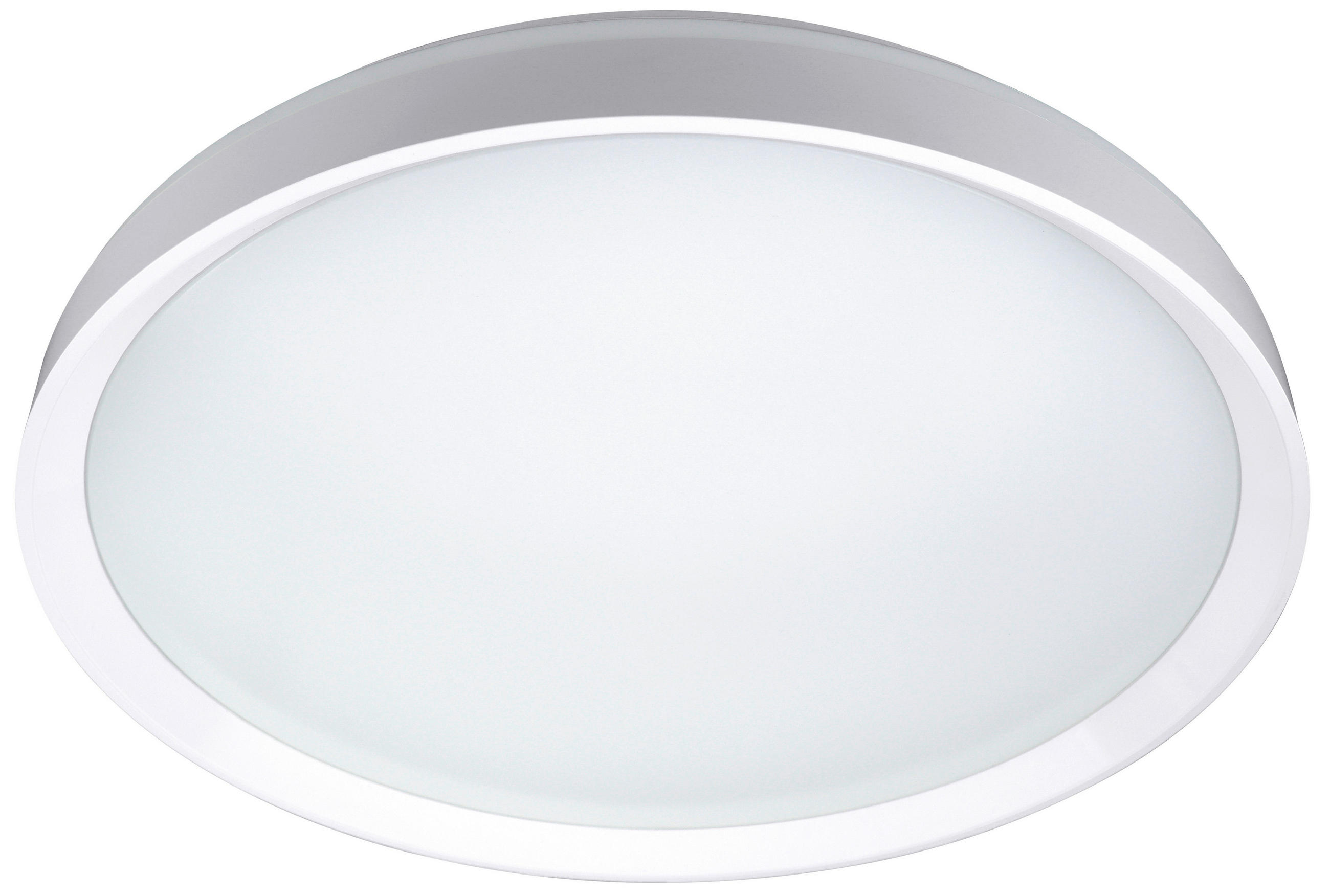 LED-DECKENLEUCHTE MOON 48,2/7,3 cm  - Weiß, Design, Metall (48,2/7,3cm)
