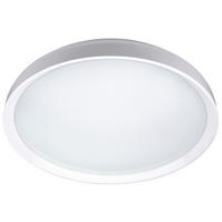 LED-DECKENLEUCHTE MOON 48,2/7,3 cm  - Weiß, Design, Metall (48,2/7,3cm)