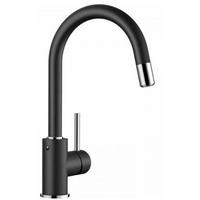 KÜCHENARMATUR 526146  - Chromfarben/Schwarz, Basics, Stein/Metall (1,8/33,6/22,3cm) - Blanco