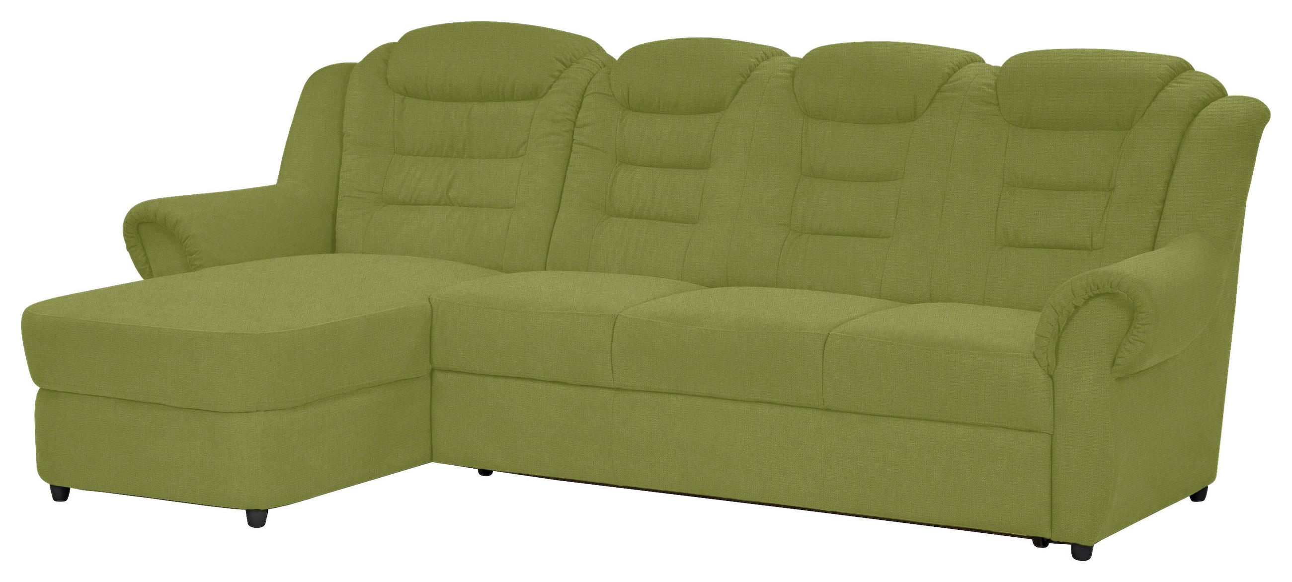 KUTNA GARNITURA tekstil  zelena   - zelena/crna, Konvencionalno, tekstil/plastika (165/262cm) - Livetastic