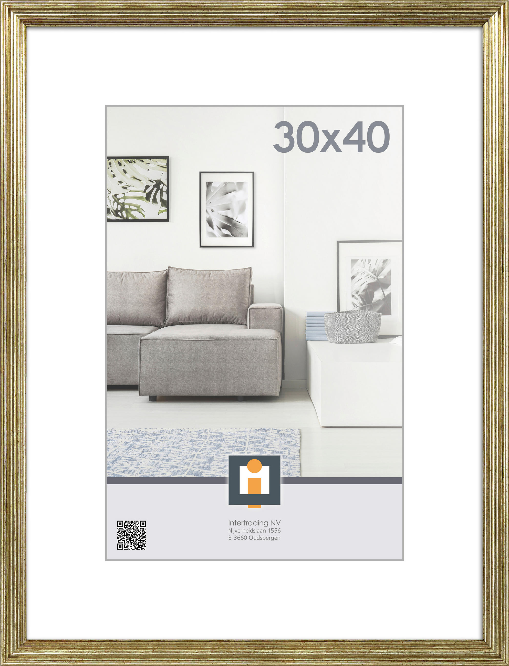 OKVIR ZA SLIKE 32/42/1.2 cm - boje šampanjca, Basics, staklo/plastika (32/42/1.2cm)