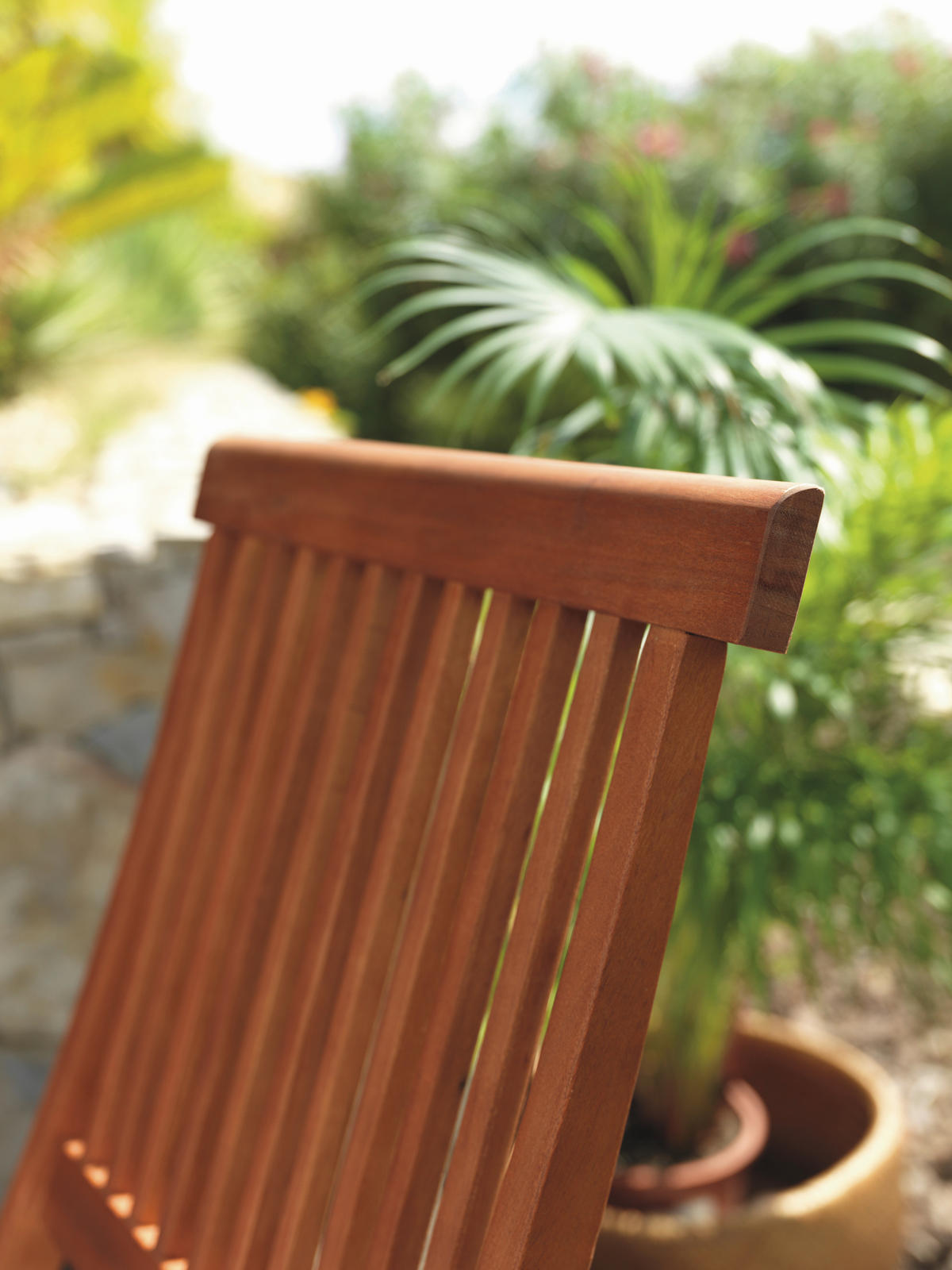 ÖSSZECSUKHATÓ KERTI SZÉK fa tíkfa színű  - tíkfa színű, Romantik / Landhaus, fa (46/89/57cm) - Ambia Garden
