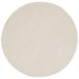 WOLLTEPPICH 120 cm Beige rund  - Beige, Design, Textil (120cm) - Linea Natura