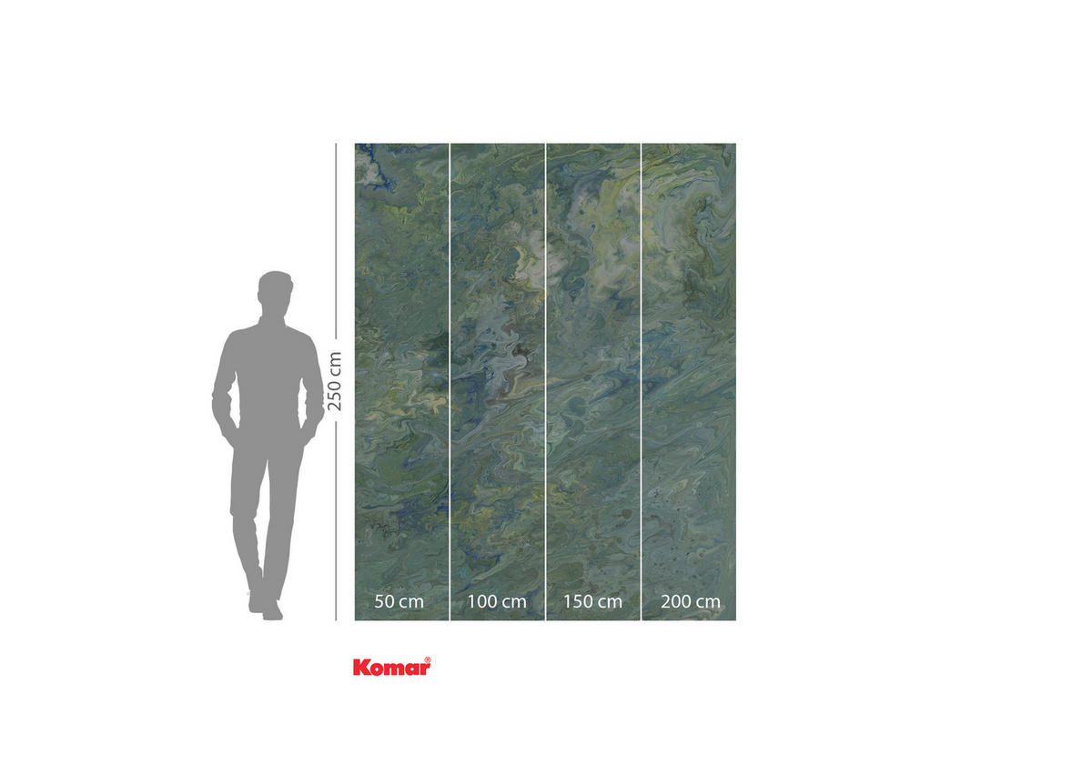 VLIESTAPETE  - Blau/Gelb, Basics (200/250cm) - Xora