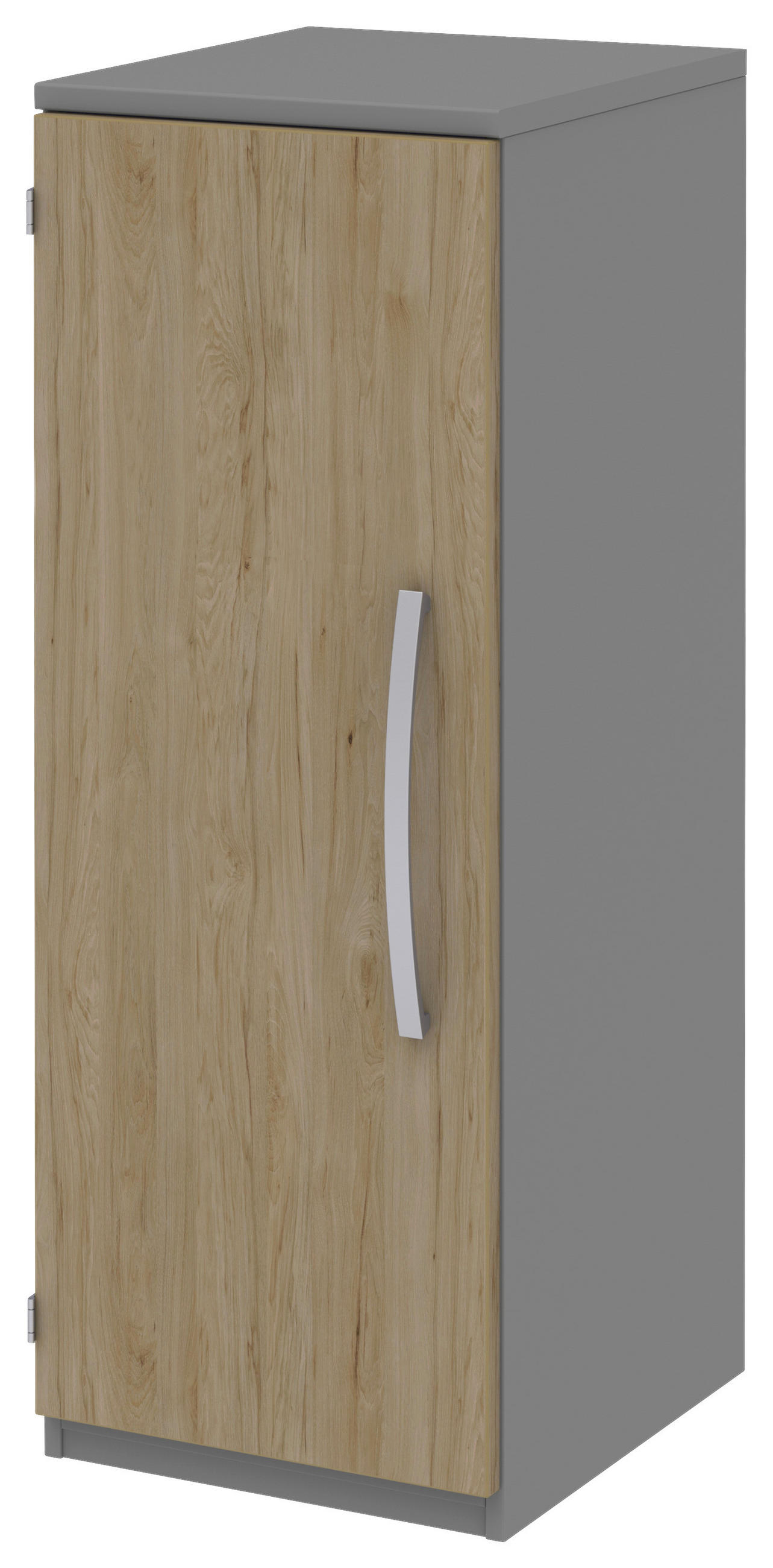 AKTENSCHRANK Grau, Eichefarben  - Eichefarben/Grau, KONVENTIONELL, Holzwerkstoff (40/111,7/43cm) - Moderano