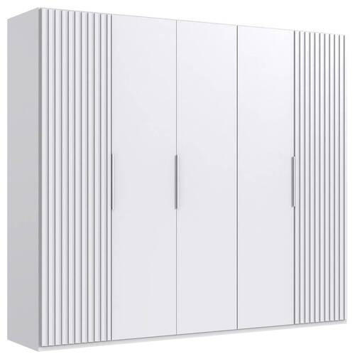 DREHTÜRENSCHRANK in Weiss - Weiss, Modern, Holzwerkstoff/Metall (250/216/58cm) - MID.YOU