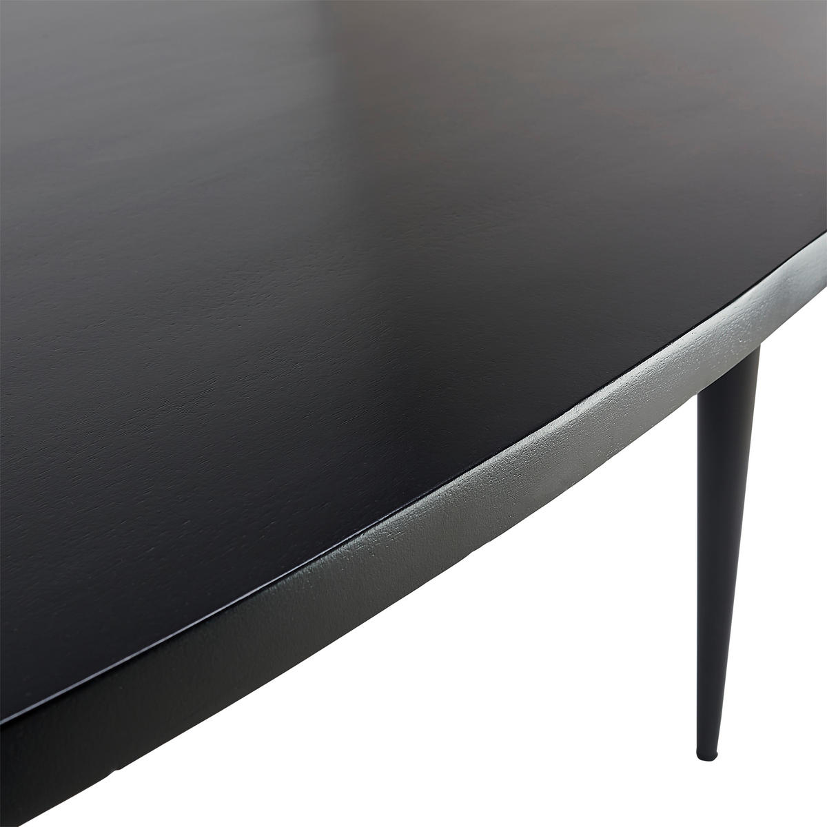 ESSTISCH in Holz, Metall   - Schwarz, Natur, Holz/Metall (175/76/90cm) - MID.YOU