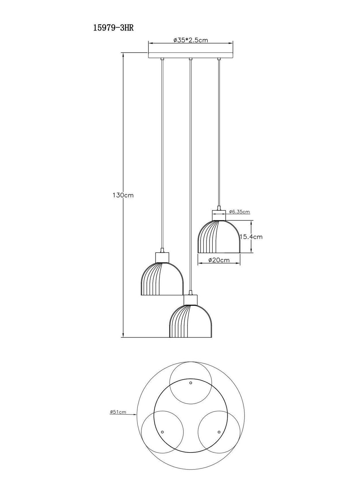 HÄNGELEUCHTE Swanson 40/130 cm  - Bernsteinfarben/Schwarz, Design, Glas/Holz (40/130cm) - Globo