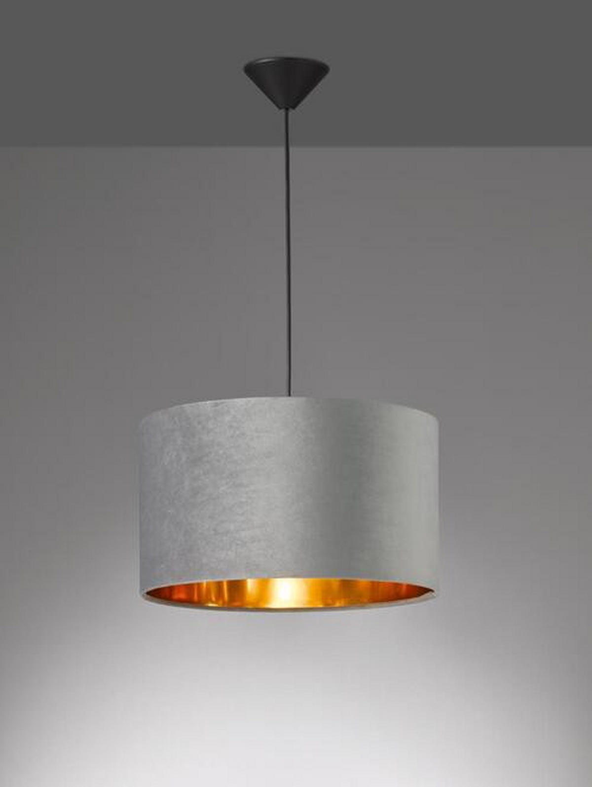 HÄNGELEUCHTE 40/140 cm    - Goldfarben/Grau, Design, Kunststoff (40/140cm) - Fischer & Honsel
