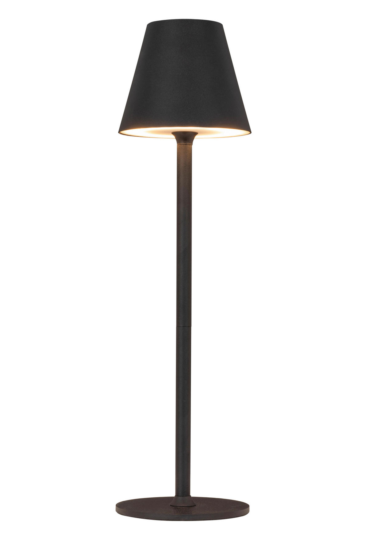 STOLNÍ LAMPA NA BATERIE 10/36 cm - bílá/černá, Konvenční, kov/plast (10/36cm) - Boxxx