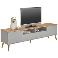 TV-ELEMENT - Eichefarben/Grau, MODERN, Holz/Holzwerkstoff (192/54/43cm)