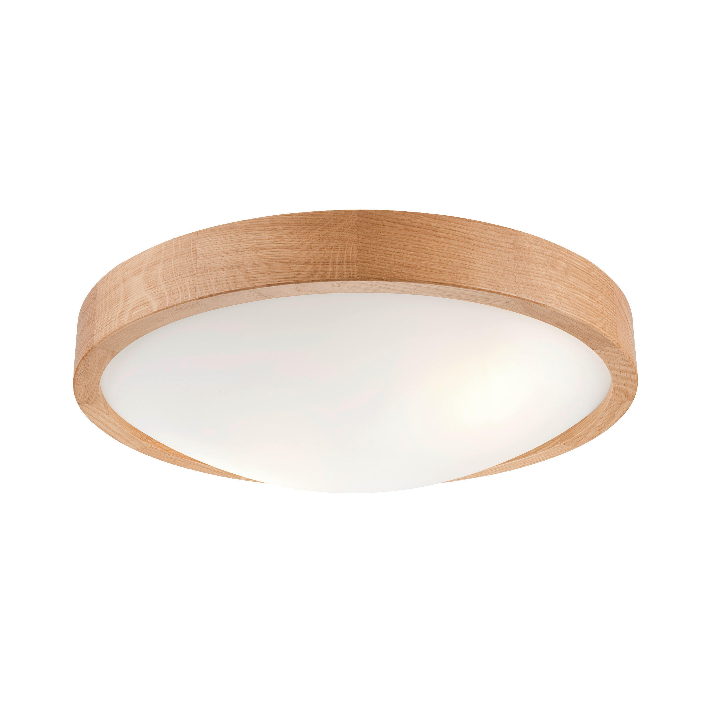 DECKENLEUCHTE Anello 37/8 cm   - Alteiche, Natur, Holz (37/8cm)