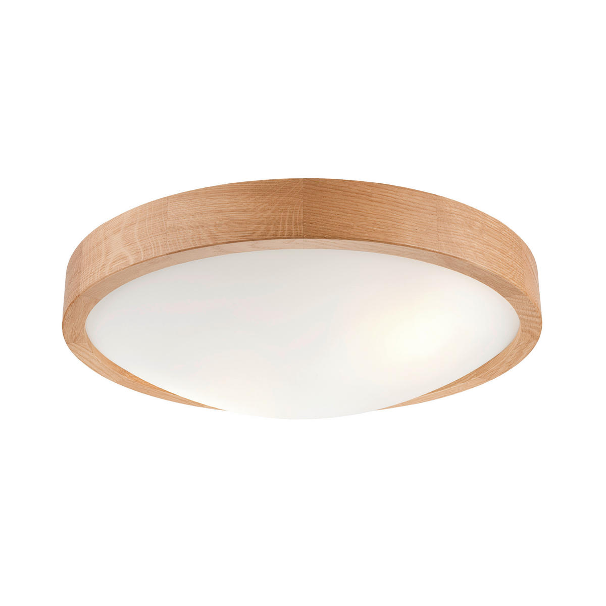 DECKENLEUCHTE Anello 37/8 cm   - Alteiche, Natur, Holz (37/8cm)