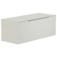 LOWBOARD  in 110/56/45 cm  - Alufarben/Weiß, Design, Glas/Holzwerkstoff (110/56/45cm) - Moderano