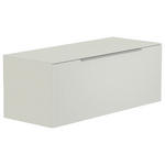 LOWBOARD  in 110/56/45 cm  - Alufarben/Weiß, Design, Glas/Holzwerkstoff (110/56/45cm) - Moderano