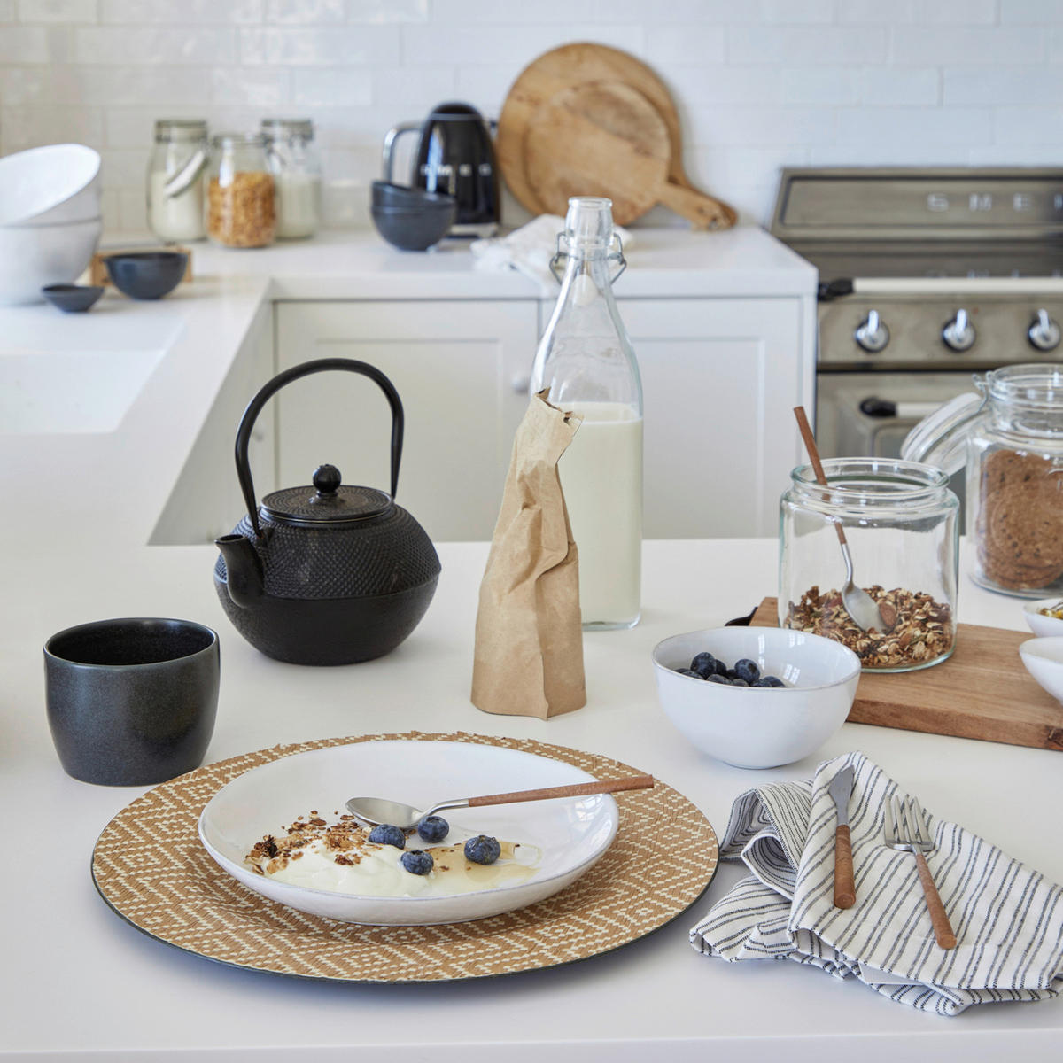 KOMBISERVICE Weiß LIVIA 12-teilig 4 Personen  - Weiß, Basics, Keramik - Costa Nova