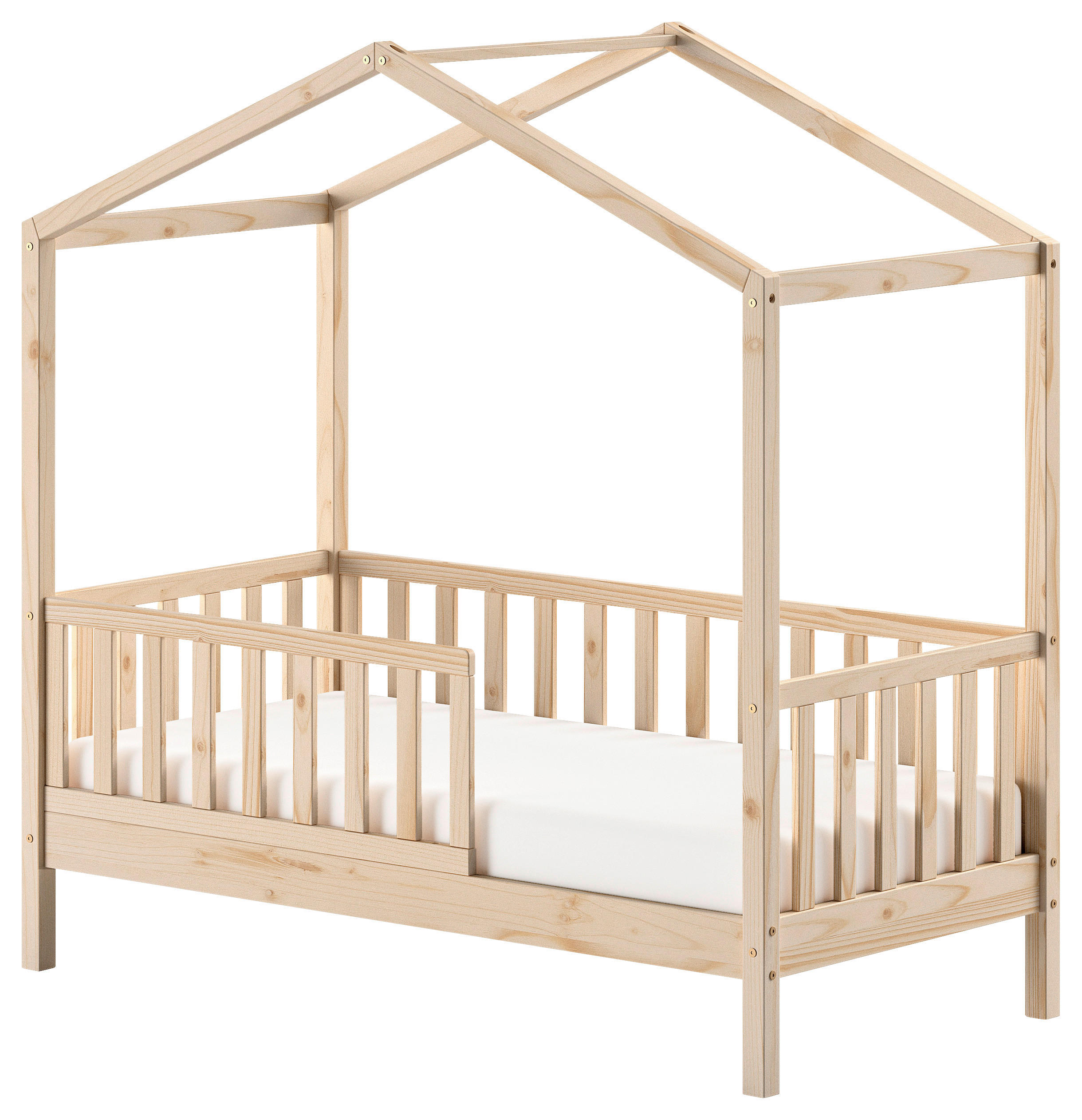 HAUSBETT Rollrost 70/140 cm  - Naturfarben/Kieferfarben, MODERN, Holz (70/140cm) - MID.YOU