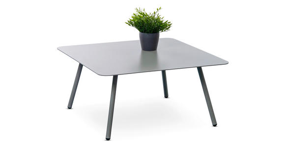 BEISTELLTISCH 75/75/35 cm Grau  - Grau, Design, Metall (75/75/35cm) - Xora