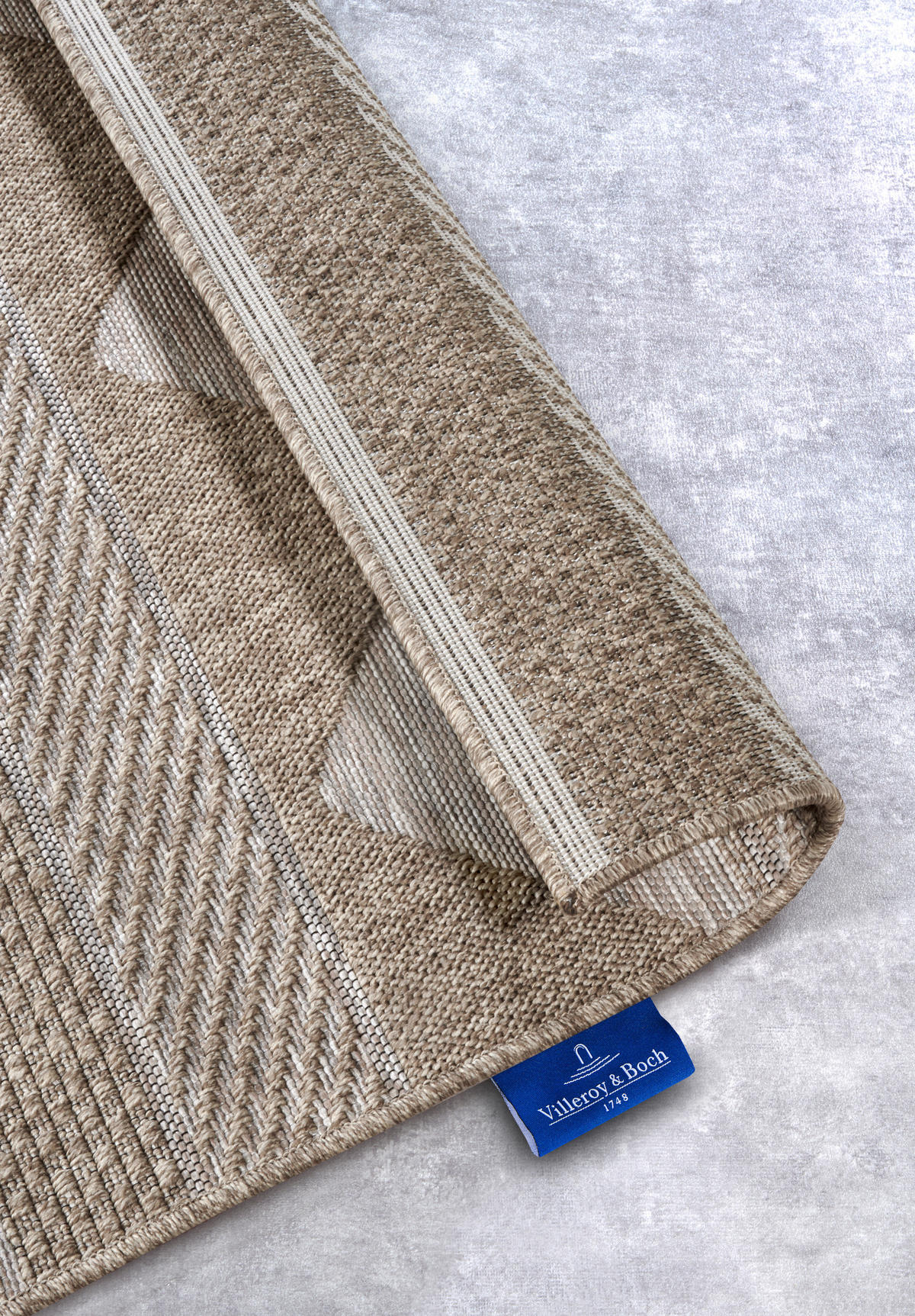 OUTDOORTEPPICH 115/170 cm Kollektion 1836 Hellbraun  - Hellbraun, Design, Kunststoff/Textil (115/170cm) - Villeroy & Boch