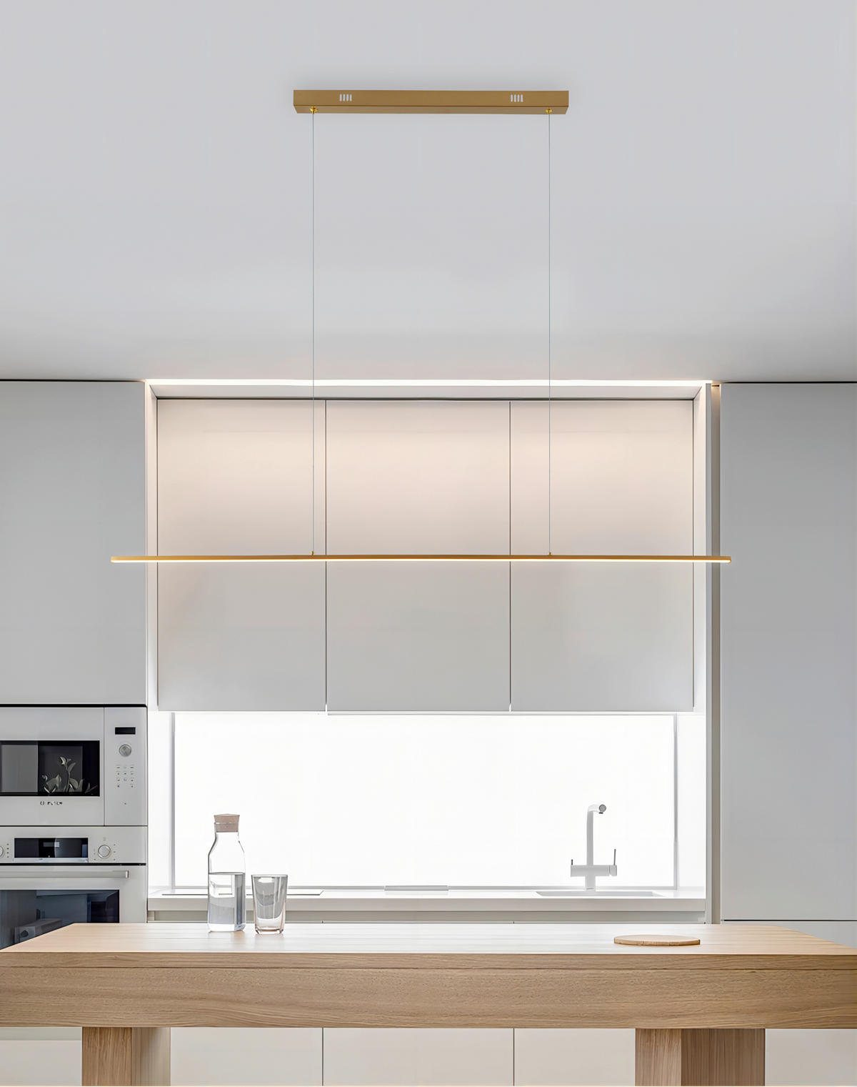 LED SVJETILJKA VISEĆA    120,5/2/200 cm    SIRIUS  - zlatne boje, Basics, metal (120,5/2/200cm)