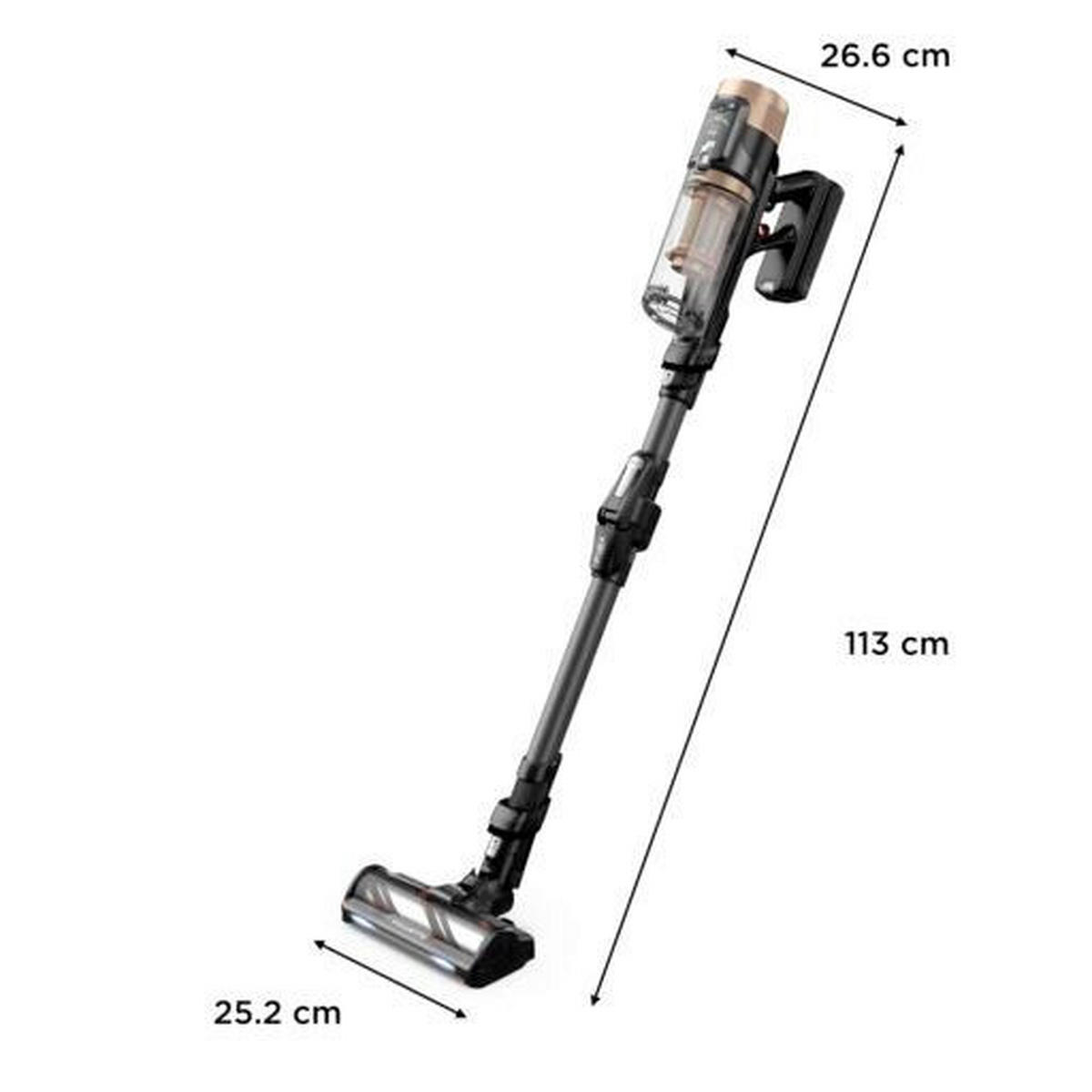 AKKUMULÁTOROS PADLÓPORSZÍVÓ - szürke, Basics, műanyag (113cm) - Rowenta