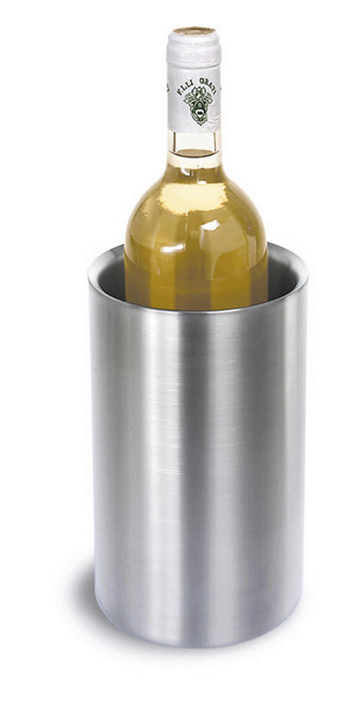 FLASCHENKÜHLER - Silberfarben, KONVENTIONELL, Metall (12/19,5cm) - Blomus