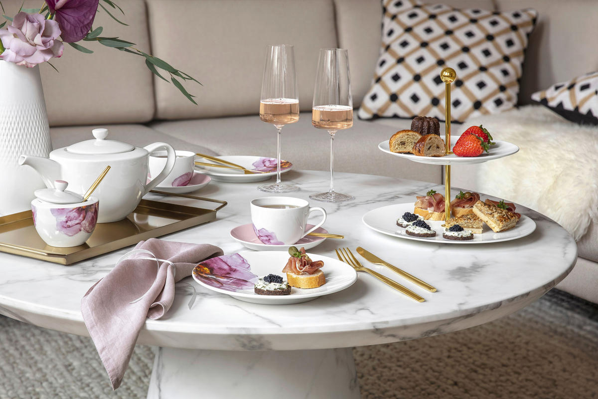UNTERTASSE ROSE GARDEN 14 cm  - Rosa, Basics, Keramik (14cm) - Villeroy & Boch