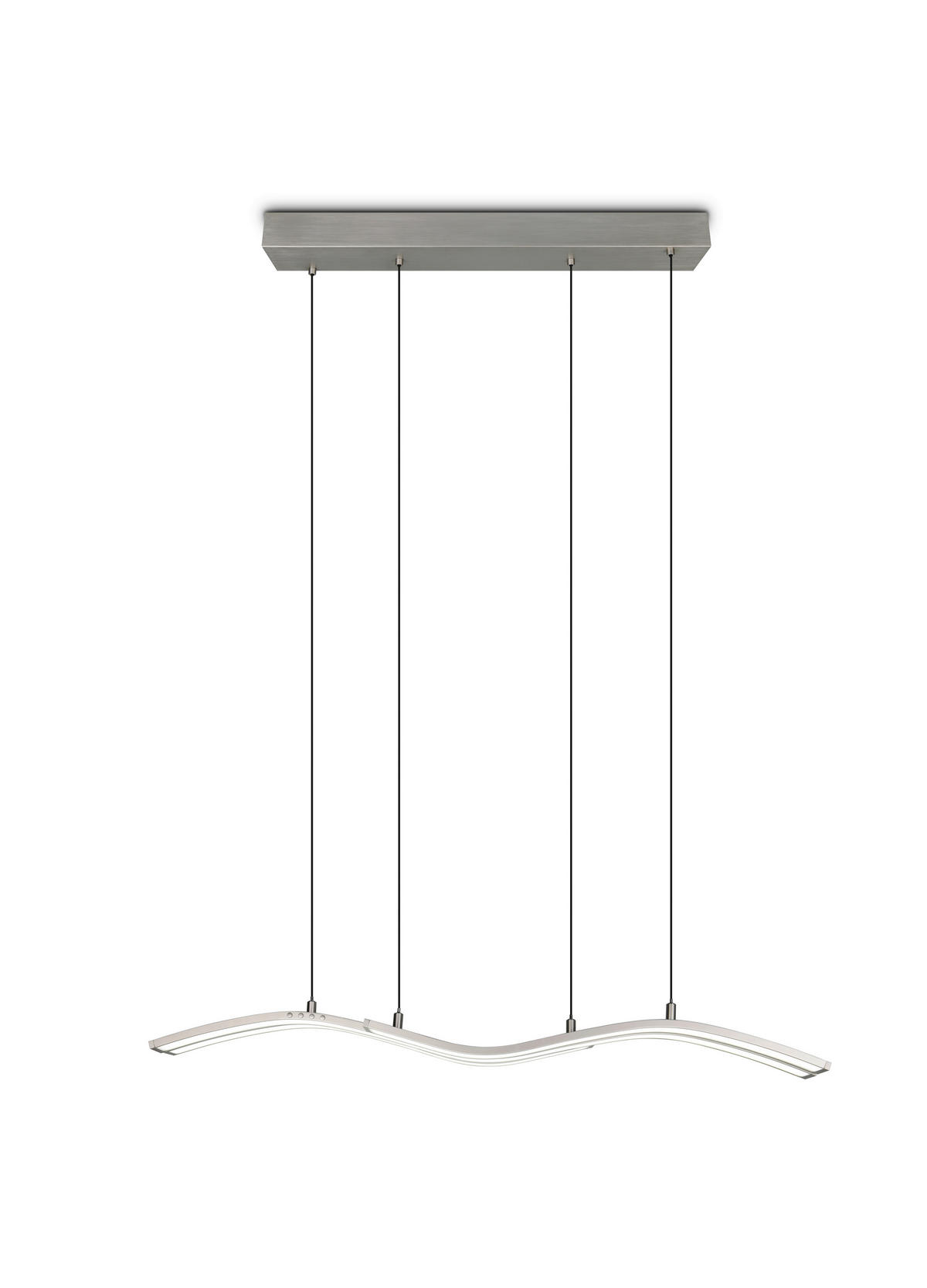 LED-HÄNGELEUCHTE Spider 130/13,8/170 cm   - Nickelfarben, Design, Metall (130/13,8/170cm) - Trio Leuchten