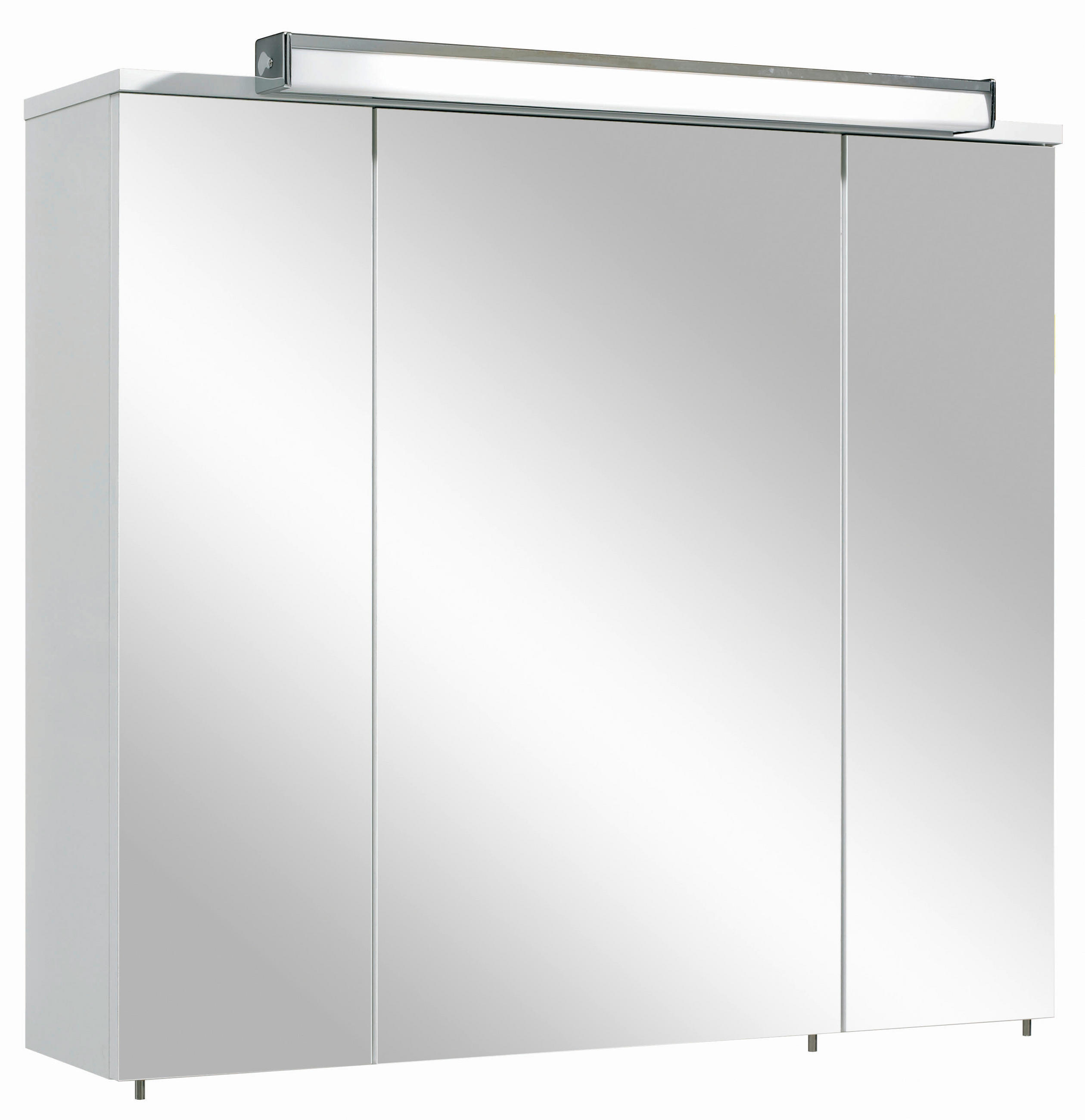 SPIEGELSCHRANK 80/72/20 cm  - Weiß, KONVENTIONELL, Glas/Holzwerkstoff (80/72/20cm) - Xora