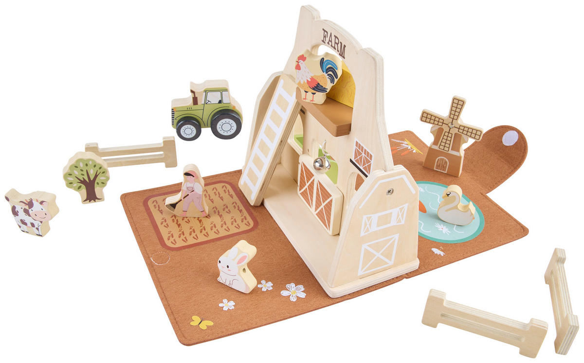 KINDERSPIELSET  - Multicolor, Trend, Holz/Textil (23/10,5/21cm) - Avelia