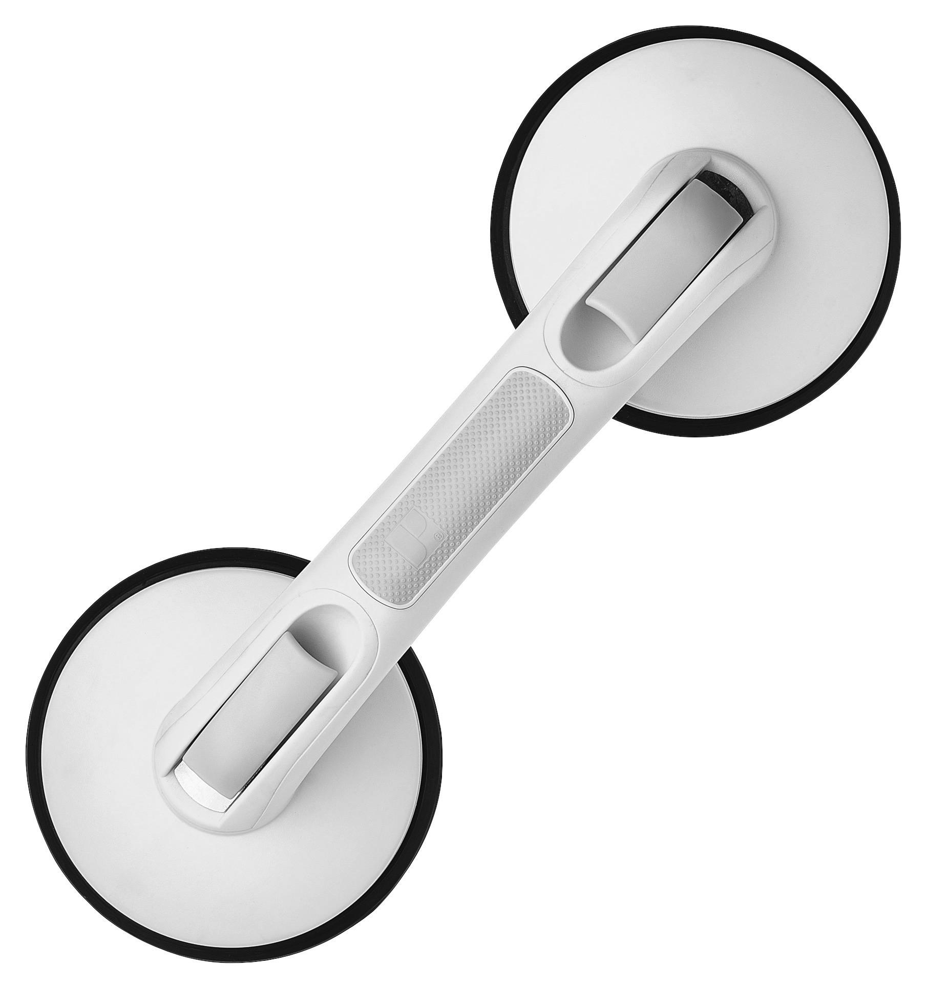 WANNENGRIFF 12,5/33,5/7 cm  - Weiß/Grau, Basics, Kunststoff (12,5/33,5/7cm)