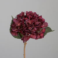 HORTENSIE - Bordeaux/Braun, Basics, Kunststoff/Textil (45cm)