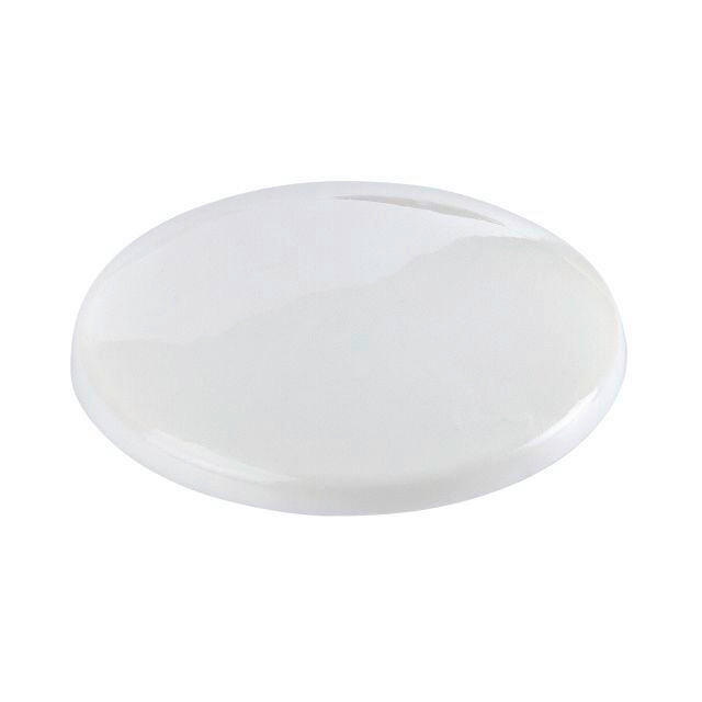 WANDPUFFER - Weiß, Basics, Kunststoff (7,5/13,5/1,5cm) - Homeware