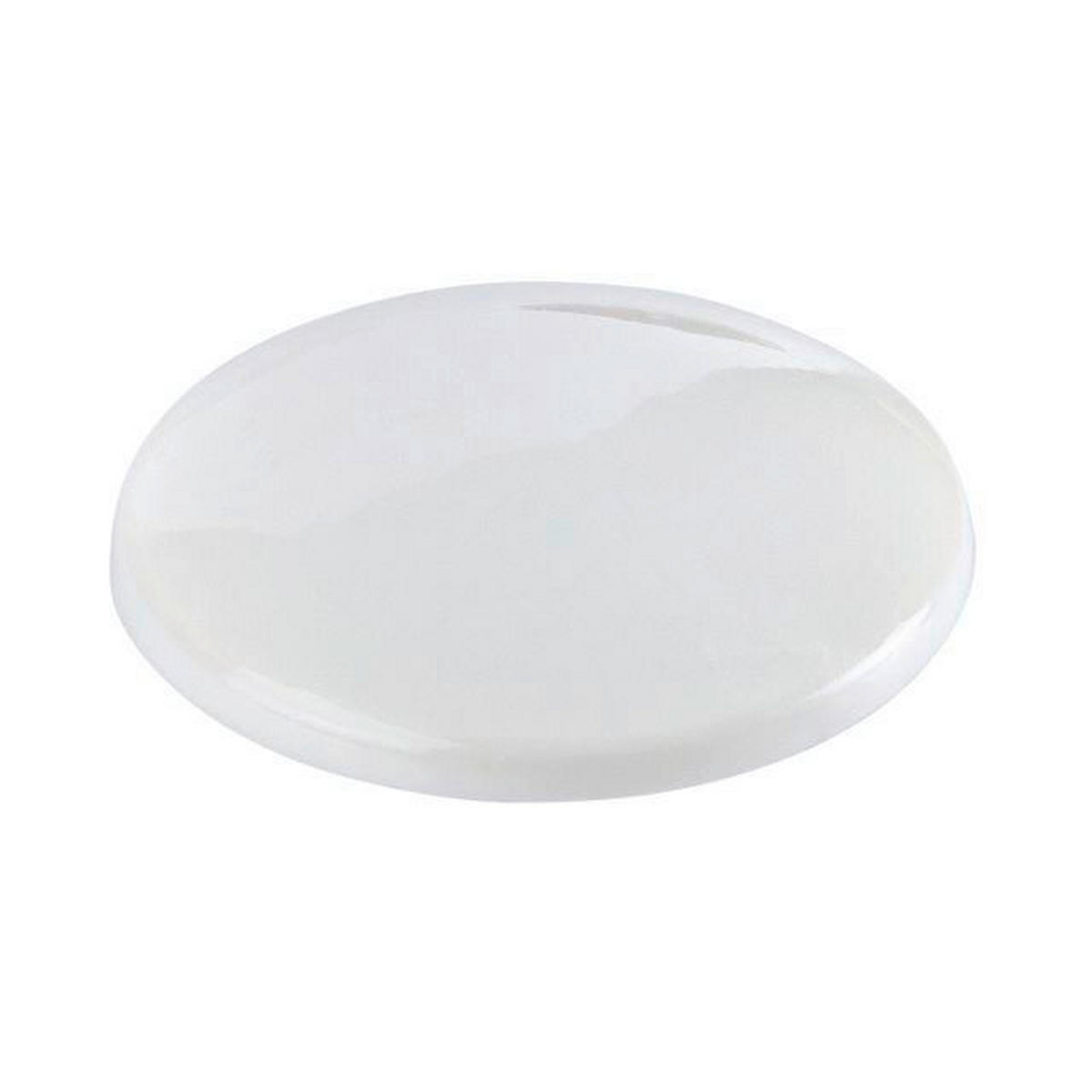 WANDPUFFER - Weiß, Basics, Kunststoff (7,5/13,5/1,5cm) - Homeware
