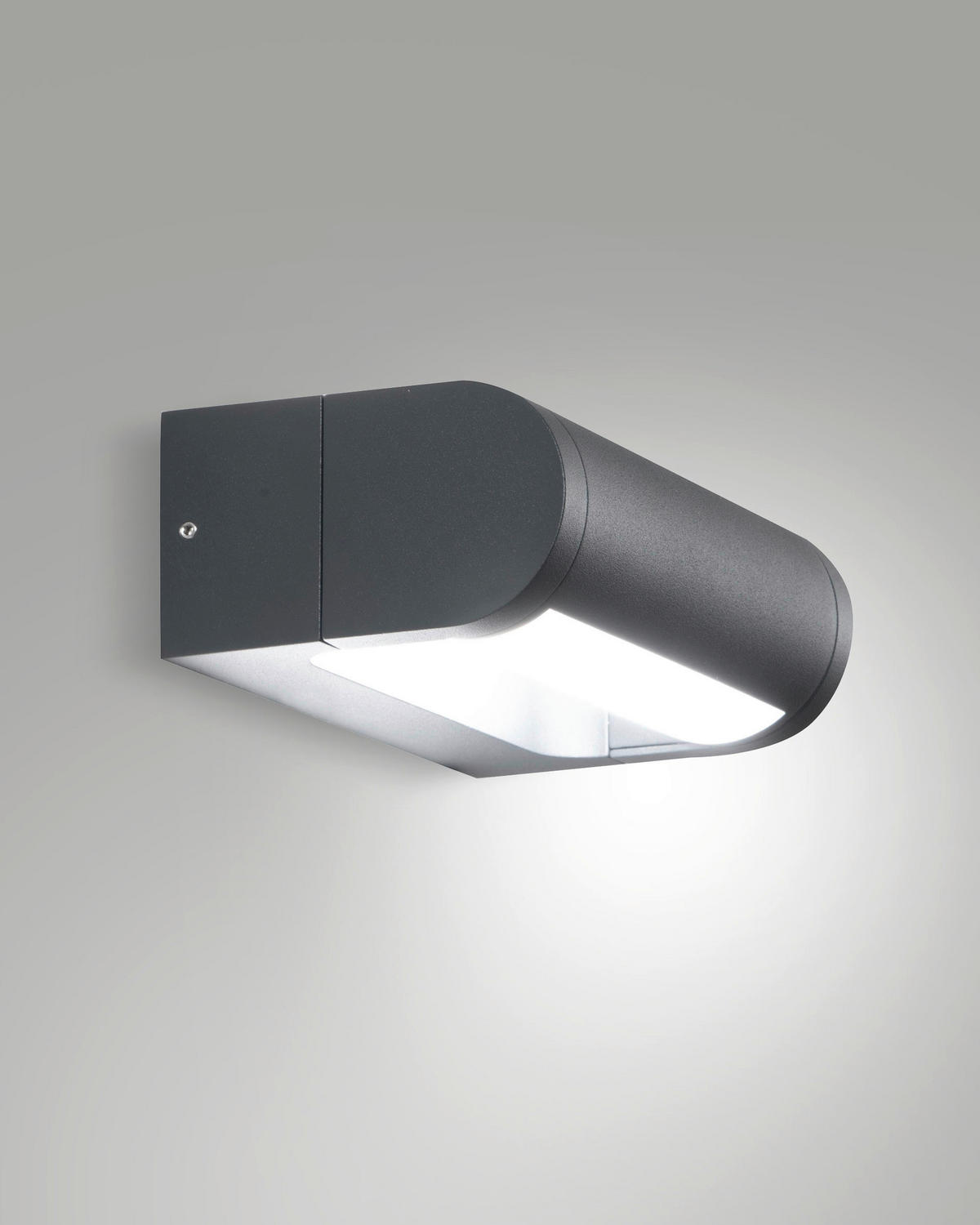 SPOLJNA ZIDNA SVETILJKA Wild  - tamnosiva/bela, Osnovno, metal/plastika (17.5/11/6cm)