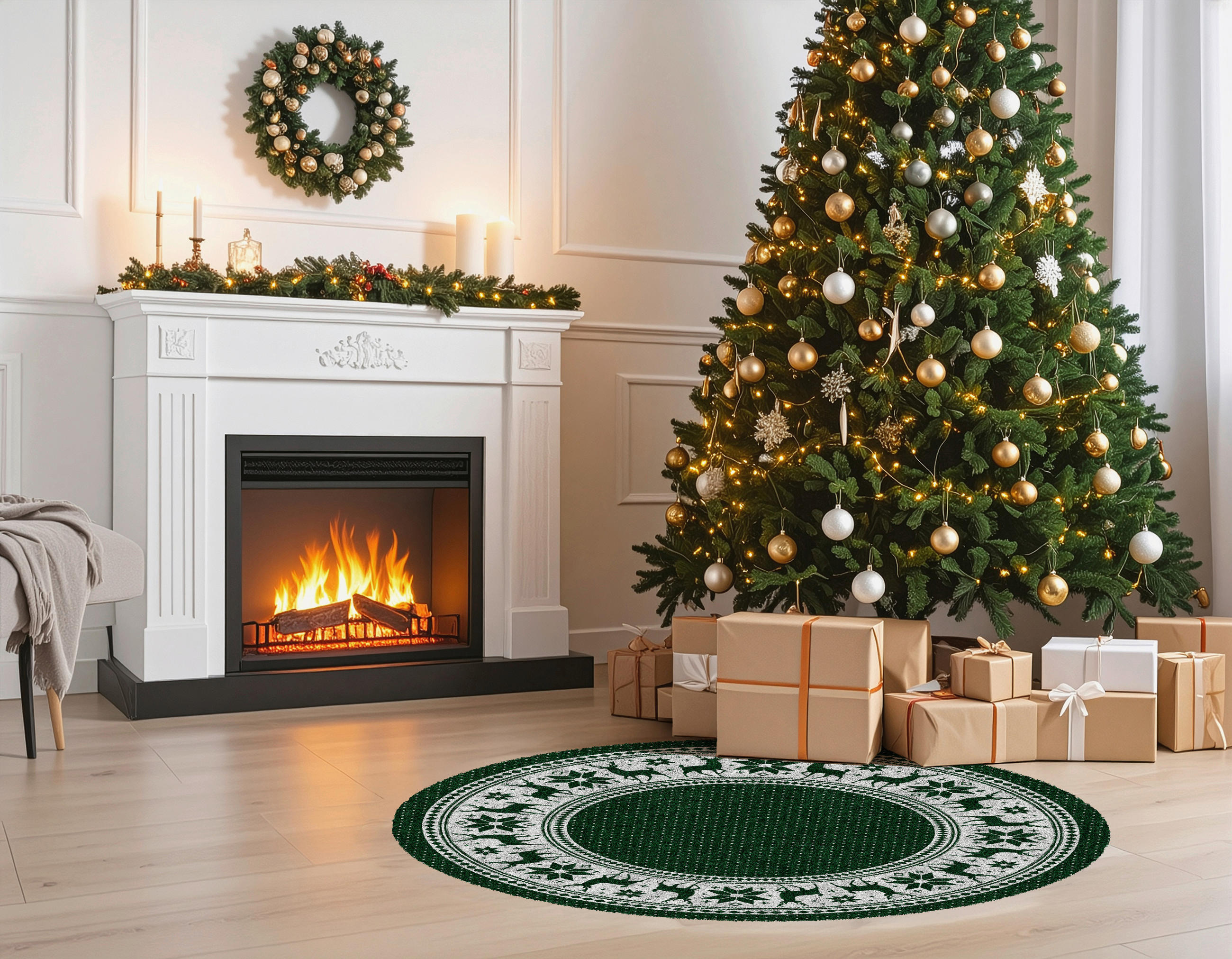 SZENNYFOGÓ SZŐNYEG - sötétzöld, Basics, műanyag (90cm) - X-Mas