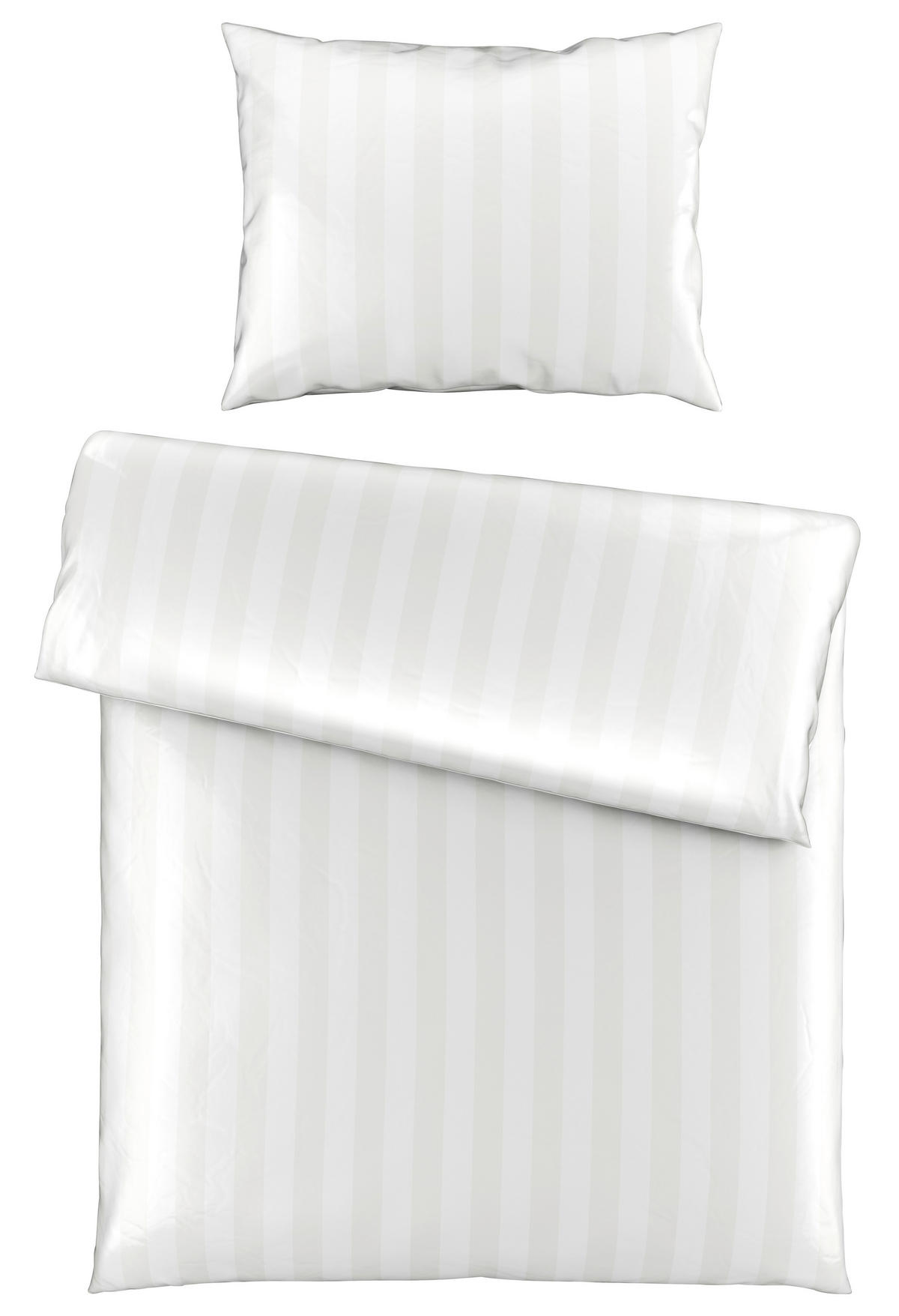 BETTWÄSCHE Satin 140/200 cm  - Weiß, Textil (140/200cm) - Dieter Knoll