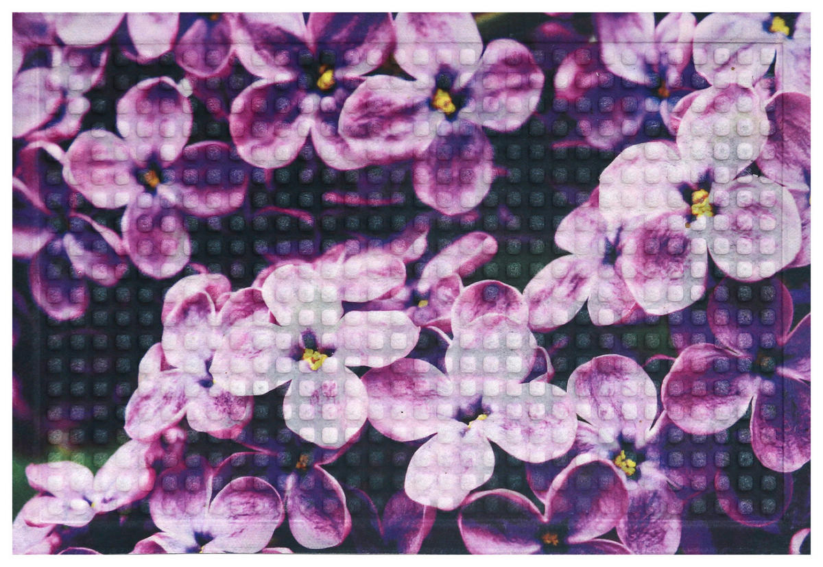DVEŘNÍ ROHOŽKA, 40/60 cm - purpurová, Basics, textil/plast (40/60cm)