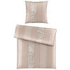 BETTWÄSCHESET STRIPES DK Satin 160/210 cm  65 cm/100 cm  - Beige, Design, Textil (160/210cm) - Dieter Knoll