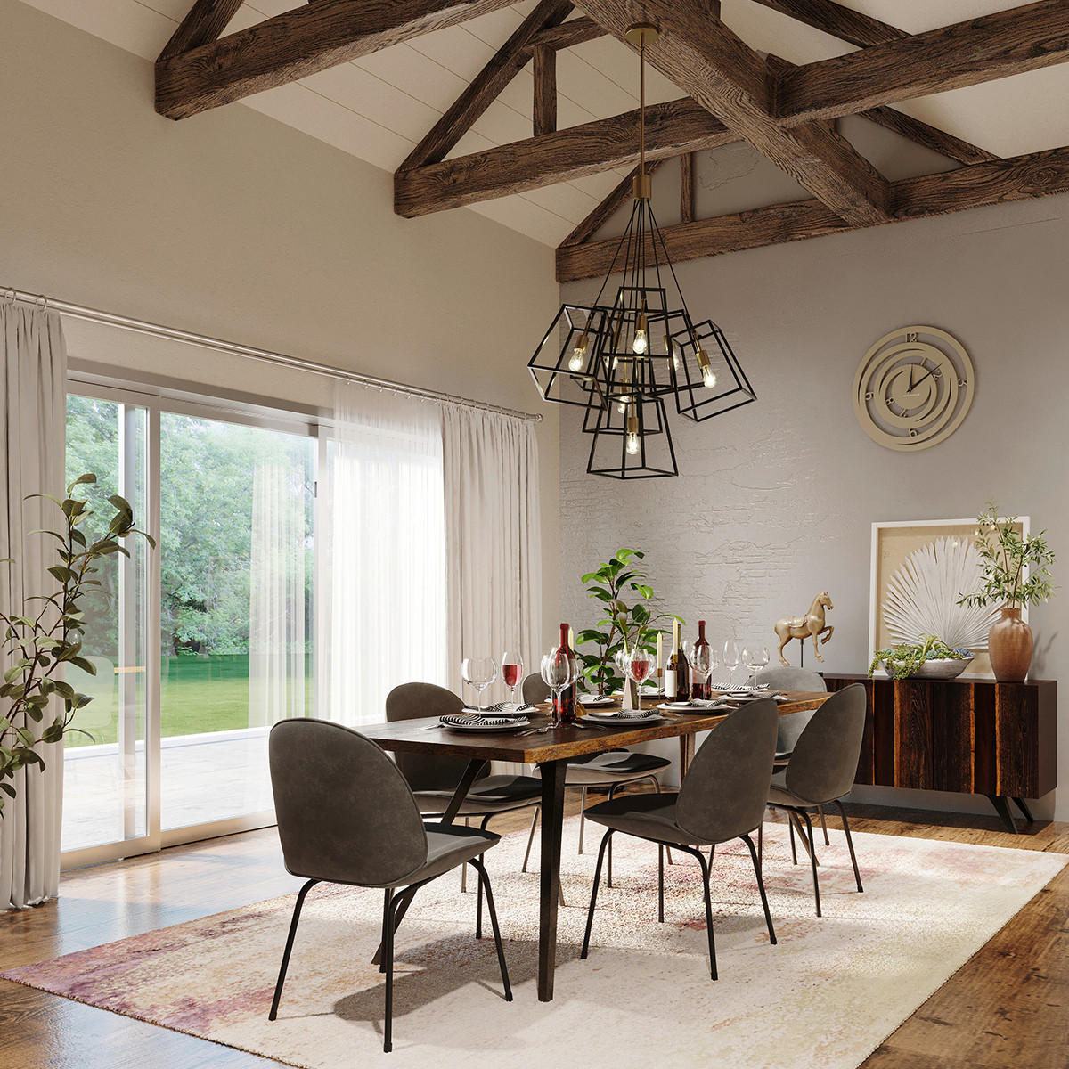 HÄNGLAMPA Elstead Fulton 70.3/124.8 cm  - svart/guldfärgad, Klassisk, metall (70.3/124.8cm) - Elstead Lighting