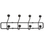 HAKENLEISTE  in Schwarz  - Schwarz, Trend, Metall (52/14,5/5cm) - Carryhome