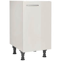 SPÜLENUNTERSCHRANK 45/87/56 cm  in Hellgrau  - Edelstahlfarben/Hellgrau, MODERN, Holzwerkstoff/Metall (45/87/56cm) - Nobilia