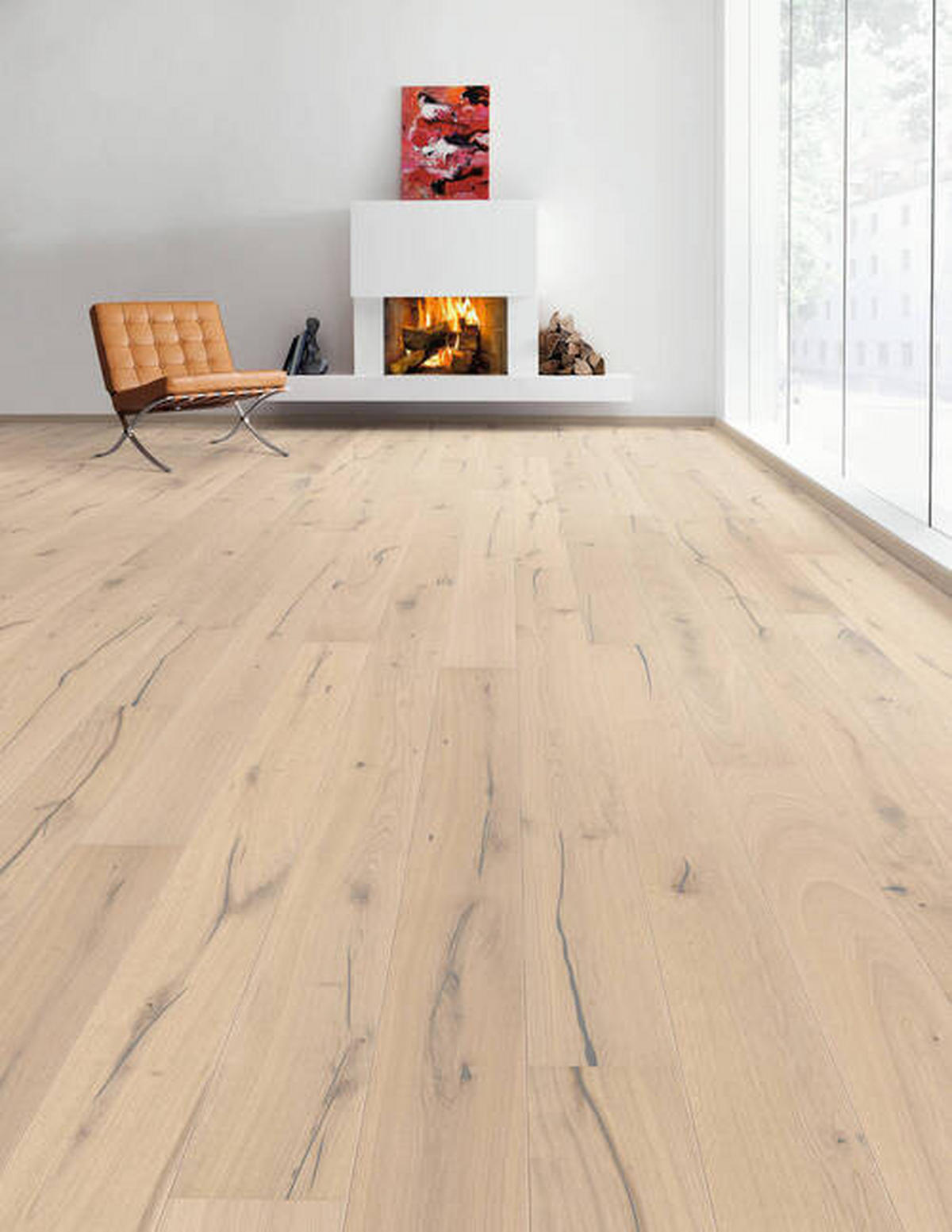 PARKETTBODEN Living by HARO PARKETT 2500 LA  per  m² - Hellbraun, Basics, Holzwerkstoff (18/220cm) - Living by HARO